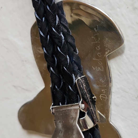 Amazing NWOT Native American Zuni Inlaid Antelope Bolo by Dale Edaakie ♥️🦌🎁 - Picture 7 of 13